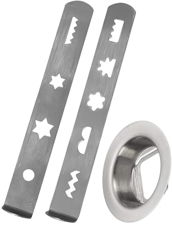 GAOINTELL Practical Meat Grinder Part Stainless Steel Nozzle Biscuit Accessories Metal Texture Suitable for Various Mixers
