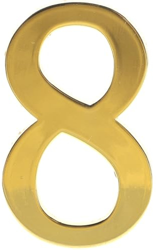 OHPHCALL Numero Magnetico in Metallo per Cassetta Postale e Porta Numero Civico Verticale per Esterni Fissaggio senza Fori Resistente e Adatto a Casa Ufficio e Hotel Colore Oro Magnetico