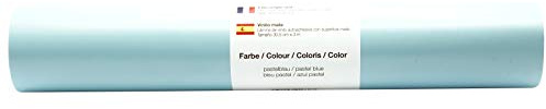 Vinyl Folie selbstklebend 3m versch. Farben Folie Pastell-Blau-Matt