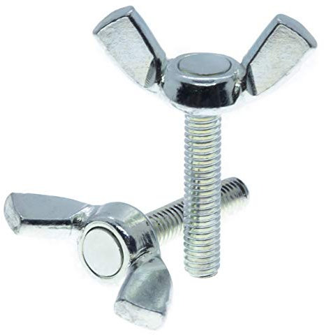 M5 (5mm x 20mm) Butterfly Wing Screws Thumb Screws Wing Bolts Steel (Pack of 10) A06BC