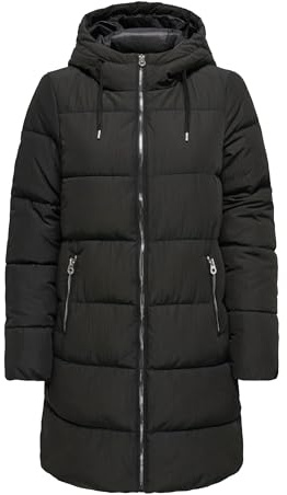 ONLY Abrigo acolchado para mujer ONLDOLLY, Negro (Black), M