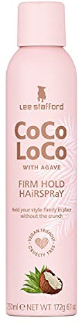 Lee Stafford Extra Hold Hairspray | Coco Loco Collection - Best Strong, Long Lasting Hold Styling Spray Finish, Fine Mist, No Frizz Brushable, Adds Shine, Big Volume, for Men & Women, 250 ml