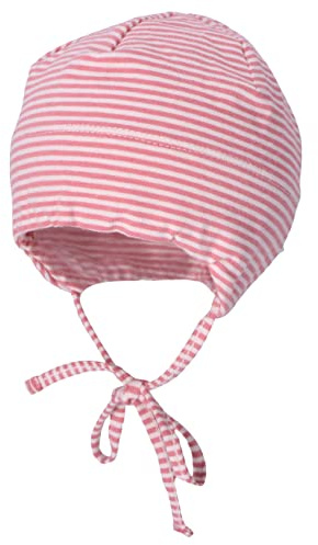 Sterntaler GOTS Beanie Ringel - Babymütze aus Singlejersey (Bio) gestreift - anschmiegsame Unisex Beanie Mütze variabel tragbar - Baby und Kinder Übergangsmütze, graublau