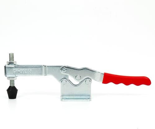 INGDAUM® 1 Stück GH-20235 Waagerechtspanner Einstellbare Kniehebelspanner Schnellspanner Knebelklemme für Vorrichtungsbau, Montage, Maschinenbau, Holztechnik (1, GH-20235 (340 kg))