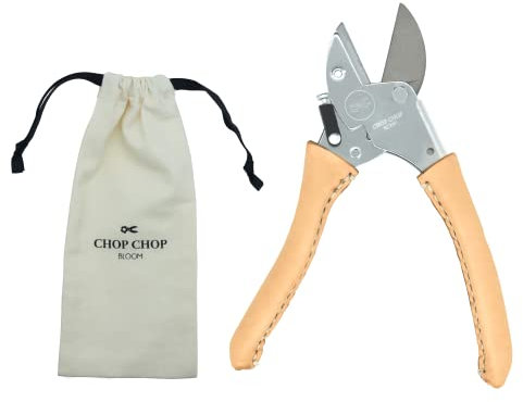 Chop Chop Bloom Premium Gartenschere, Pflanzenschere, Blumenschere - Sweet Daisy | 100% in Deutschland produziert | Hochwertig, langlebig und ergonomische mit handgenähten Ledergriffen | 1st.