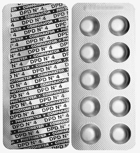 harren24 Testtabletten DPD4 für Photometer elektrischer Wassertester Made in Germany (100)
