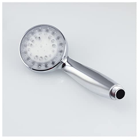 SXOPU Bunte romantische automatische magische 7 Farben 5 LED-Lichter Handbrause Regendusche Duschkopf Wasserbad Badezimmer Runde Kopfbrause