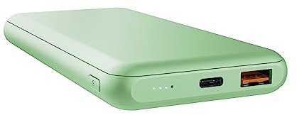 Trust Redoh Power Bank 10000mAh 20W Alta Velocità, PD 18W USB-C, QC 3.0 USB, 50% Plastica Riciclata, Cavo Incluso, Caricatore Portatile iPhone, iPad, Samsung, Xiaomi, Huawei, Tablet - Verde