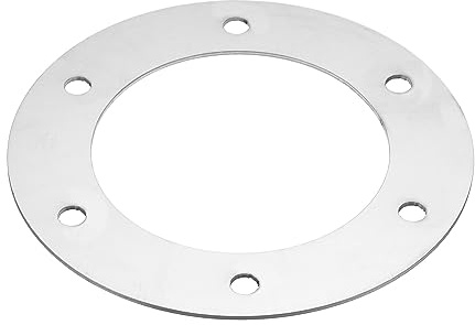 PATIKIL 4 (102mm) ID Duct Connector Flange, Stainless Steel Flat Straight Pipe Exhaust Flange Duct Mounting Plate for Heating Cooling Ventilation HVAC