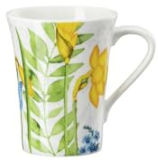 Hutschenreuther Nora Wild Flowers Becher mit Henkel, Osterglocke, 0,4 l | Bone China Porzellan, Florales Dekor