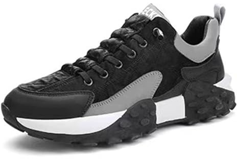 Men's Orthopedic Comfort Sneaker, Mens Slip on Running Non Slip Breathable Sneakers Tennis Shoes, for Walking Rock Climbing Trail Running(Black,9/44)