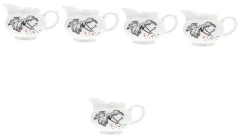 Alipis 5 Stück Keramik Soßentopf Mehrzweck Milchkännchen Soßenspender Keramik Milchkännchen Mini Krüge Milchbecher Kaffeezubereitungszubehör Kaffeekrug