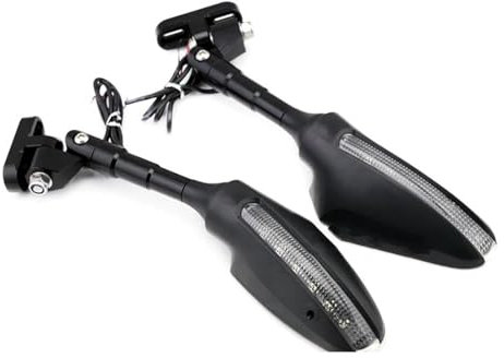 Lenkerendenspiegel Motorrad Rückspiegel Blinker Für BM&W K1200S 2005-2007/ K1300S 2009-2015 Motorrad Zubehör Einstellbare Seite Rückansicht Chopper Spiegel