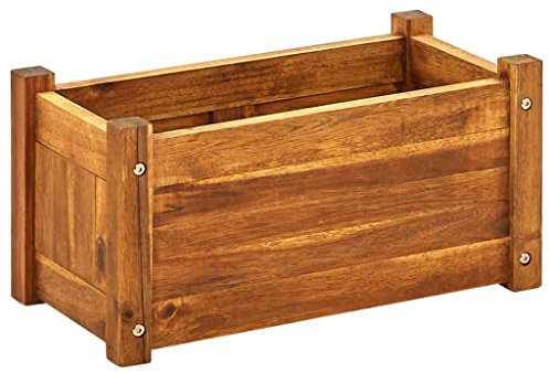 FUDUGEHMIOFWFJJ blumentopf groß 50 cm Durchmesser,kübel für olivenbäume,Garten-Hochbeet Akazienholz 50x25x25 cmGeeignet für Garten, Terrasse, Schlafzimmer, Wohnzimmer