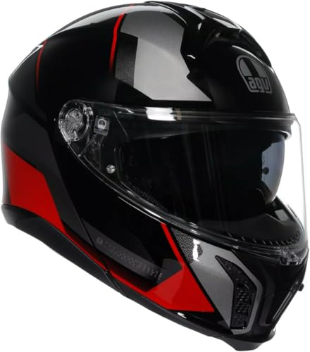 AGV Tourmodular Perception Klapphelm, schwarz/rot, M (57/58)