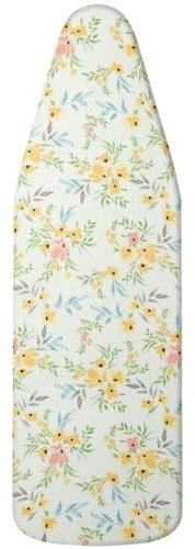 Bügelbrettbezug, 135 x 56 cm, Bügelbrettbezüge und Polster mit verstellbarem Verschluss, dicke Polsterung, Baumwoll-Top-Bezüge, widersteht Verbrennungen, einfache Passform zum Schutz des Bügelbretts