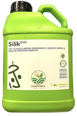 Silicato de potasio(10,5%), 5 litros, fertilizante rico silicio para protección termica de cultivos, contra heladas y cambio termico. Dióxido de silicio, 22,5%