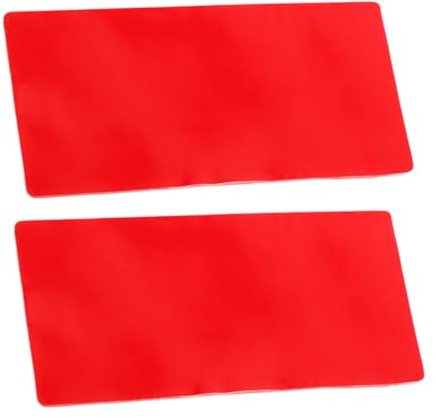Car Rain Sensor Adhesive Film Pad, 2pcs Waterproof Plastic | Windshield Replacement Pad, Automatic Rain Detection, Wide Compatibility, Red Finish, for Car Use