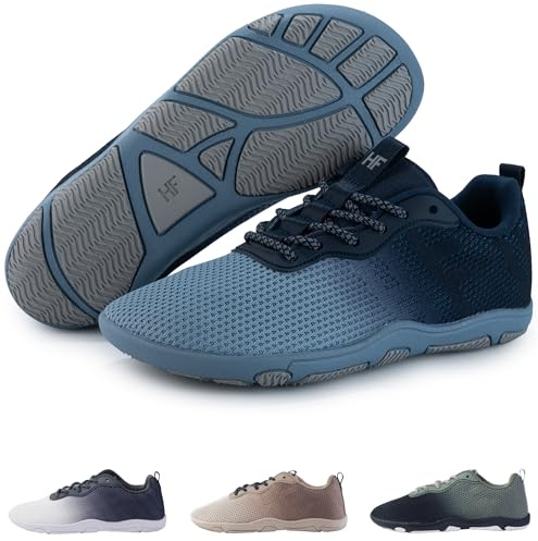 Hike Footwear HF Shade Barefoot Sneakers, Zero Drop, Wide Toe Box Sea Blue