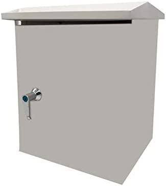 XBTGS Caja eléctrica de acero inoxidable, resistente al agua y al polvo, con tapa con bisagras, IP54, 40 x 30 x 20 cm, ideal para proyectos eléctricos en interiores y exteriores, color: 50 x 40 x 15