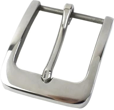 DSFIHJO Gürtelschnalle 40mm Breite Massive Edelstahl Gürtelschnalle Gebürstet Pin Schnallen Metall Cowboy Gürtelschnallen zum wechseln