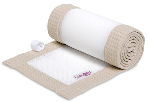 babybay Nestchen 3D Mesh-Waffelpiqué passend für Modell Maxi, Boxspring, Comfort und Comfort Plus, sand
