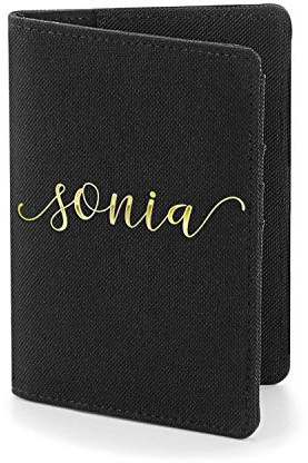 CP Marquage Personalisierte Reisepasshülle, Schriftart nach Wahl, personalisierte Reisepasshülle, personalisierte Reisepasshülle, anpassbares Geschenk