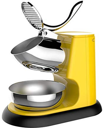 Machine à Glace Pilée Électrique, Machine à Cônes de Neige Glacée à Sortie de Glace Plus Élevée avec Broyeur à Glace à Double Lame en Acier Inoxydable pour Café Au Lait