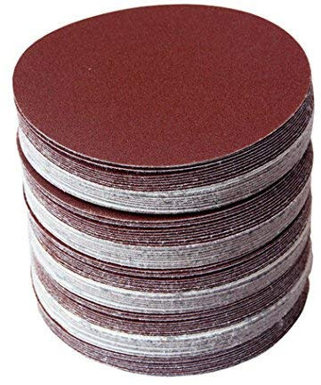 SLRMKK 90 pièces 7 Pouces 180mm Disque de Papier de Verre Rond Feuilles de Sable Grain 320/400/600/800/1000/1200 Crochet et Boucle Disque de ponçage pour Ponceuse à Grains