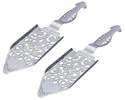 Pmandgk 2 Pieces Absinthe LLFfel, Stainless Steel Absinthe Cocktails LLFfel Making Kit Gothic Absinthe Fountain LLFfel Dropper