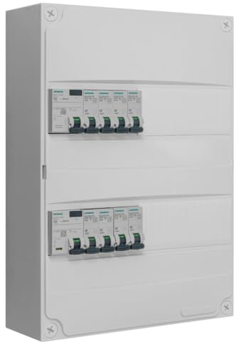 Siemens - Tableau 2 Rangées Pré-équipé 2 Inter Diff 40A - 8 Disjoncteurs