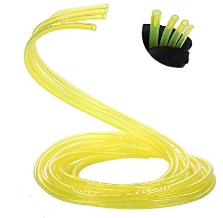 Moritale Benzinschlauch Set 4 Stück Rasenmäher Motorsense Kraftstoffschlauch 1.5 Meter für Kettensäge Freischneider 2 4 Takt Kleinmotor (4 Stück Set)