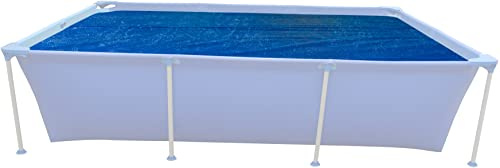 AVENLI Cleanplus Solarabdeckplane 374x171cm für 400x207cm Frame Pool Solarabdeckung Solarfolie rechteckig blau