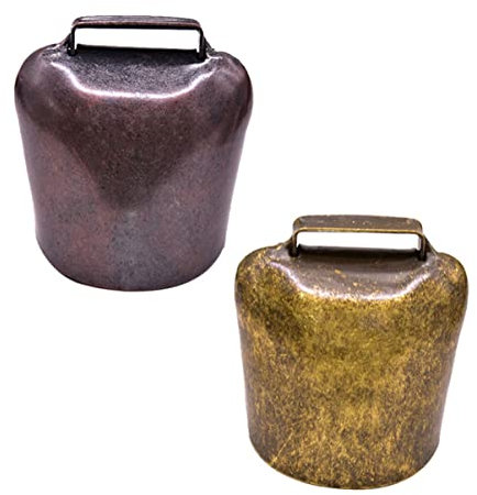 2st Glockenzubehör Für Rinder Und Schafe Bronze Mini Kuhglocke Bauernhof Tier Glocke Glocken Für Die Landwirtschaft Haustierglocken Rote Kuhglocken Miniatur Uhr Aus Metall Eisen