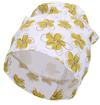 Sterntaler Unisex barn slouchmössa blommor barnmössa, Vit, 53