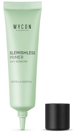 WYCON cosmetics BLEMISHLESS FACE PRIMER - Primer Viso Correttivo del Tono della Pelle, Correttore Anti-Rossore, ottiene una pelle radiosa fresca e luminosa