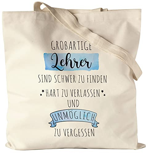 Hey!Print Großartige Lehrer Sind Schwer Zu Finden Jutebeutel Stoffbeutel Canvas Danke Geschenk Hart Zu Vergessen