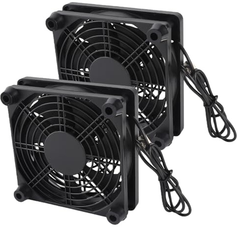 2 PACK Low Noise Cooling Fan, USB Cooling Fans for Electronic Equipment, 120 X 120 X 25mm Laptop Cooling Fan, Quiet USB Fan Replacement Radiator for Routers TV Modem