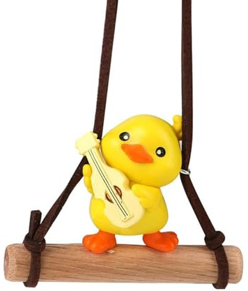 Swinging Duck Accessoires de Voiture, Canard Swing - Décoration de Voiture Animale - Décoration intérieure de Voiture Mignonne pour Hommes et Femmes - Pendentif de Camion de Voiture