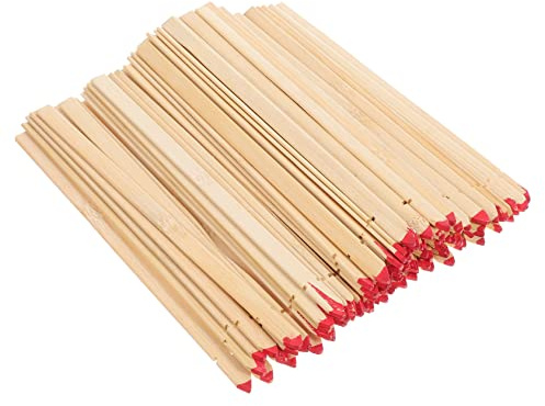 Vaguelly 100piezas Unidades Palos Bambú para Adivinación Sin Grabado Prop Religioso Budista para Decoración Varitas Duraderas Lisas Sin Astillas para Práctica Espiritual y Celebración Cultu