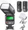NEEWER 750II TTL - Kit flash con FC-16, diffusore, compatibile con Nikon D4 D5 D6 D750 D780 D800 D810 D850 D3500 D5300 D7500 Z5 Z6 Z7 Z6II Z7II