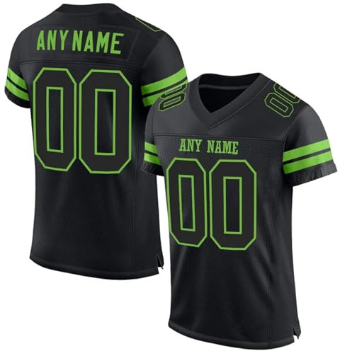 HGWOPGASD Maglie da Football Americano Personalizzate con Nome e Numero Maglietta Personalizzata per Adulti e Bambini A21
