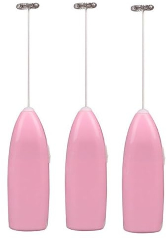Vocdikficy Agitatore Completamente Automatico per Caffè, Agitatore per Latte, Sbattitore Elettrico per Uova, Mini Sbattitore per Uova, Sbattitore per Panna, Rosa