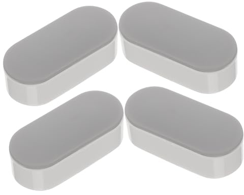 Tofficu 4 pièces Lot de de Rehausseur pour Abattant Wc Coussinets Adhésifs Amortisseurs Antidérapants Protection Siège de Toilette Confortable et Stable