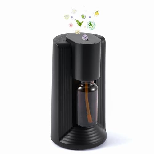 Nsyee Difusor de aceite esencial, difusor sin agua, atomizador recargable de aromaterapia, silencioso ultrasónico, spray de 3 velocidades, temporizador de 4 velocidades, atomizador de aceite esencial