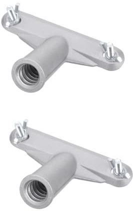 Gadpiparty 2pcs Pole Adapter for Broom and Mop Threaded Handle Tips for Poles Replacement for Broom Handle Threaded End Suitable for Garden Brush Outdoor Use