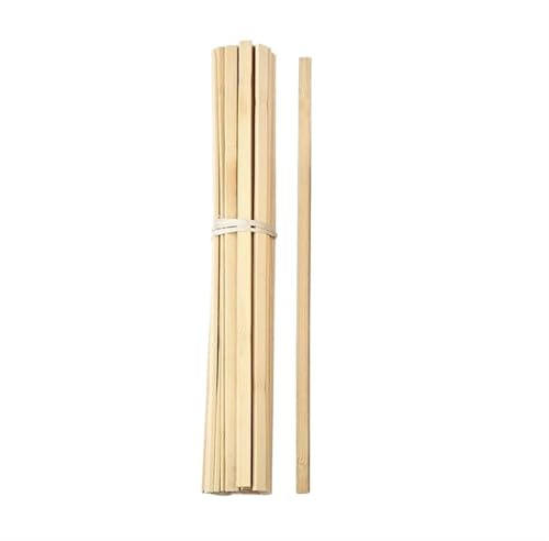 Holzdübelstangen, Holzstäbe, 60er-Pack, 50–400 mm, for Bastelarbeiten, DIY, Modellbau und Holzbearbeitung(400X10X4mm)