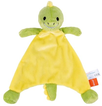 HECCEI Schnuffeltuch Baby, Weiches Schmusetuch & Plüschtier für Neugeborene ab 0 Monaten+, Waschbares Kuscheltuch für Jungen und Mädchen Geschenk zur Geburt (Pottyrex)