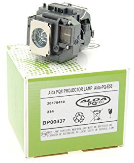 Alda PQ Premium, Beamer Lampe kompatibel mit EPSON EB-S9, EB-S92, EB-W10, EB-W9, EB-X10, EB-X9, EB-X92, Powerlite X9 Projektoren, Lampe mit Gehäuse