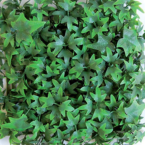 TENAX Divy Panel Helix Siepe Artificiale Modulare 3D Edera 50x100 cm | Pannello per Giardino Verticale, Parete Verde Artificiale, Decorazione Indoor Outdoor, Verde